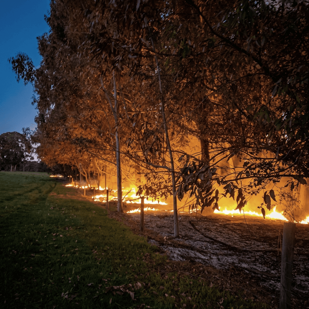 Burn Off at Dusk